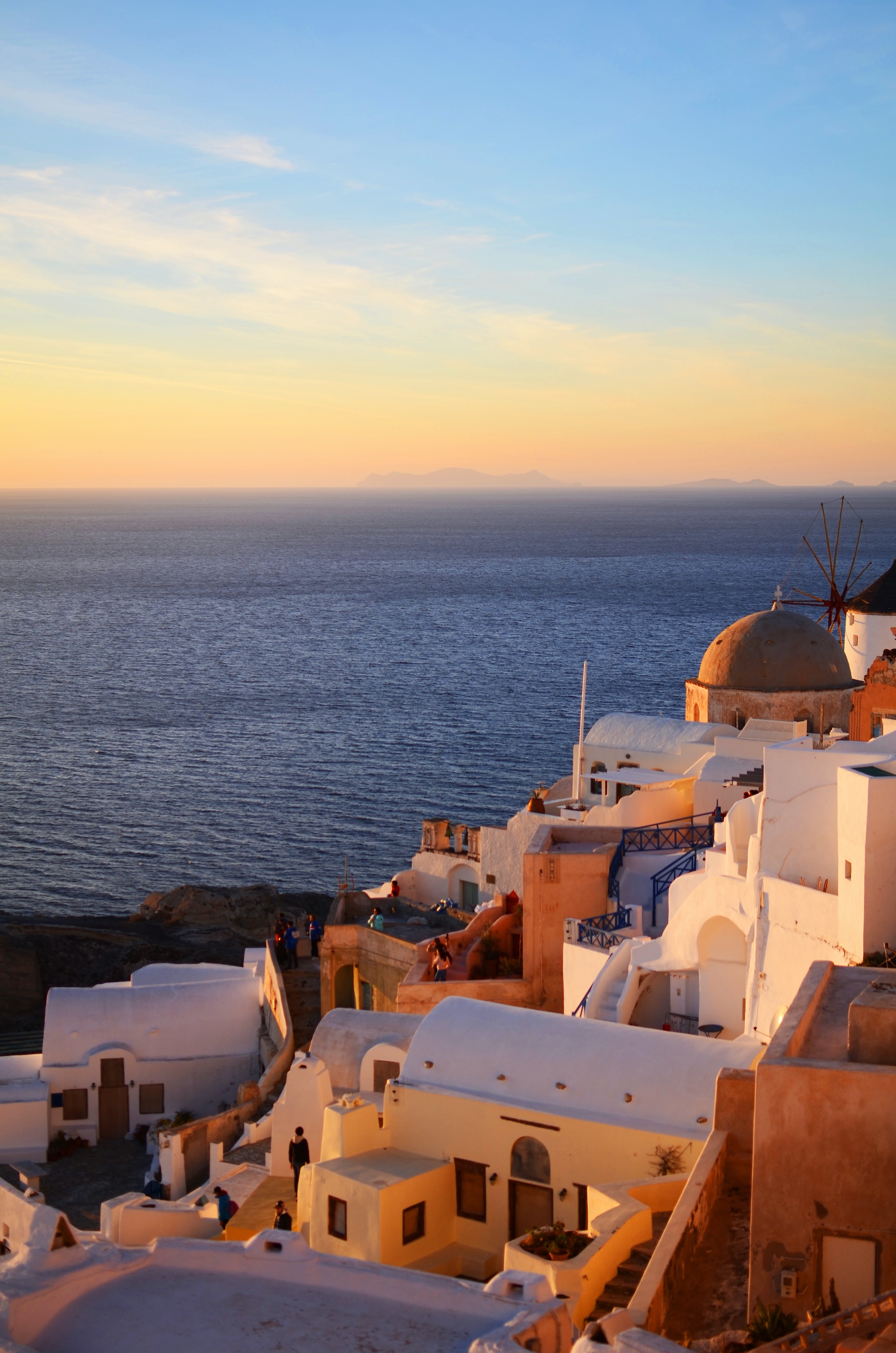 Sunset views in Santorini