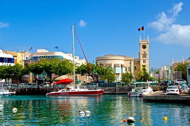 Parliament building and harbour 