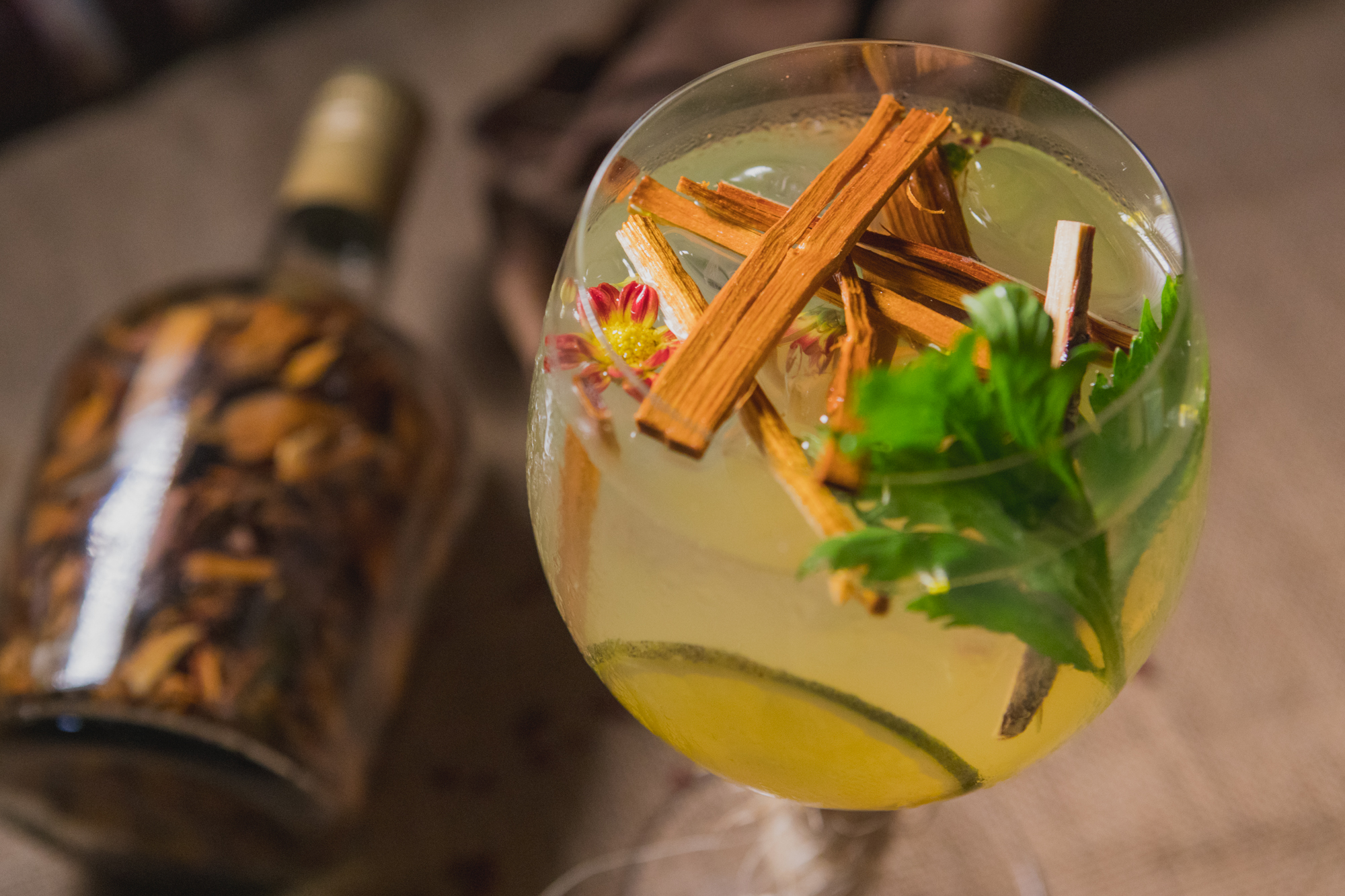 A rum cocktail in the Dominican Republic