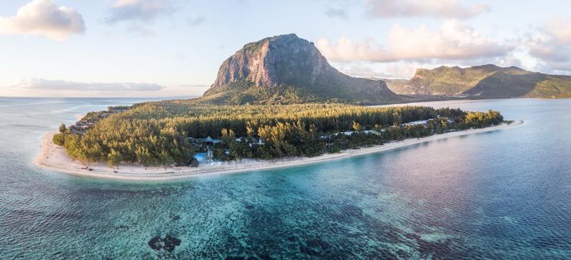 Landscape photo of Le Morne Beach