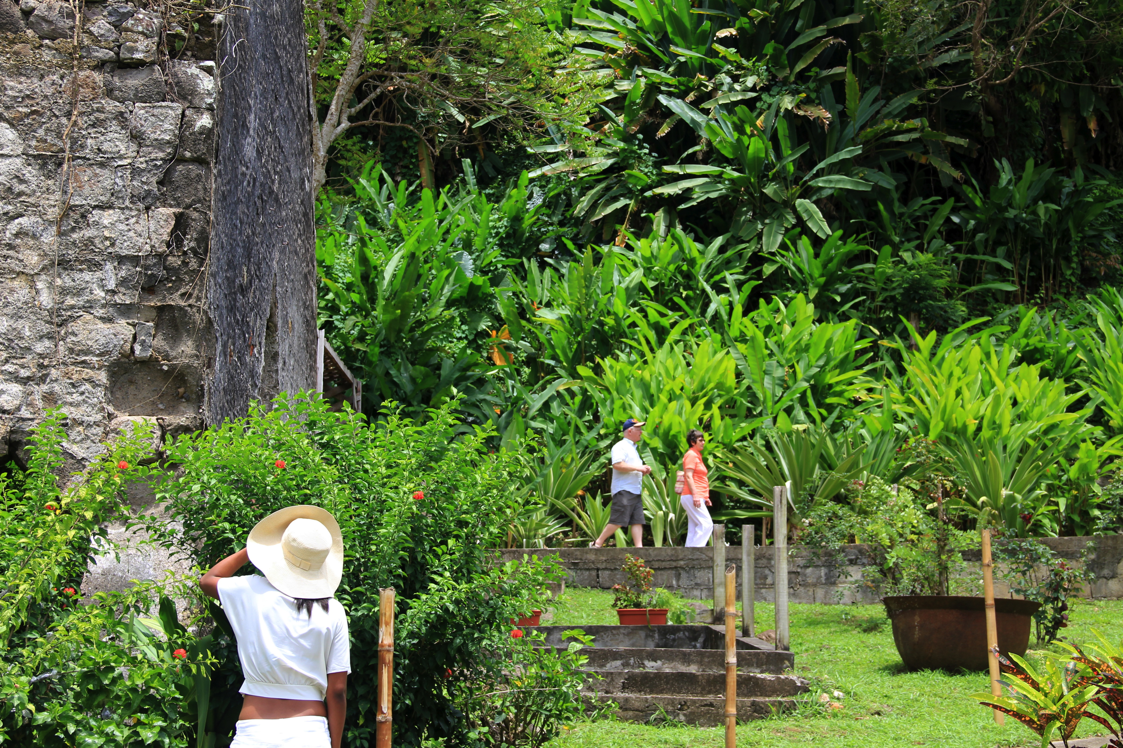 People looking around the Belmont Estate Garden