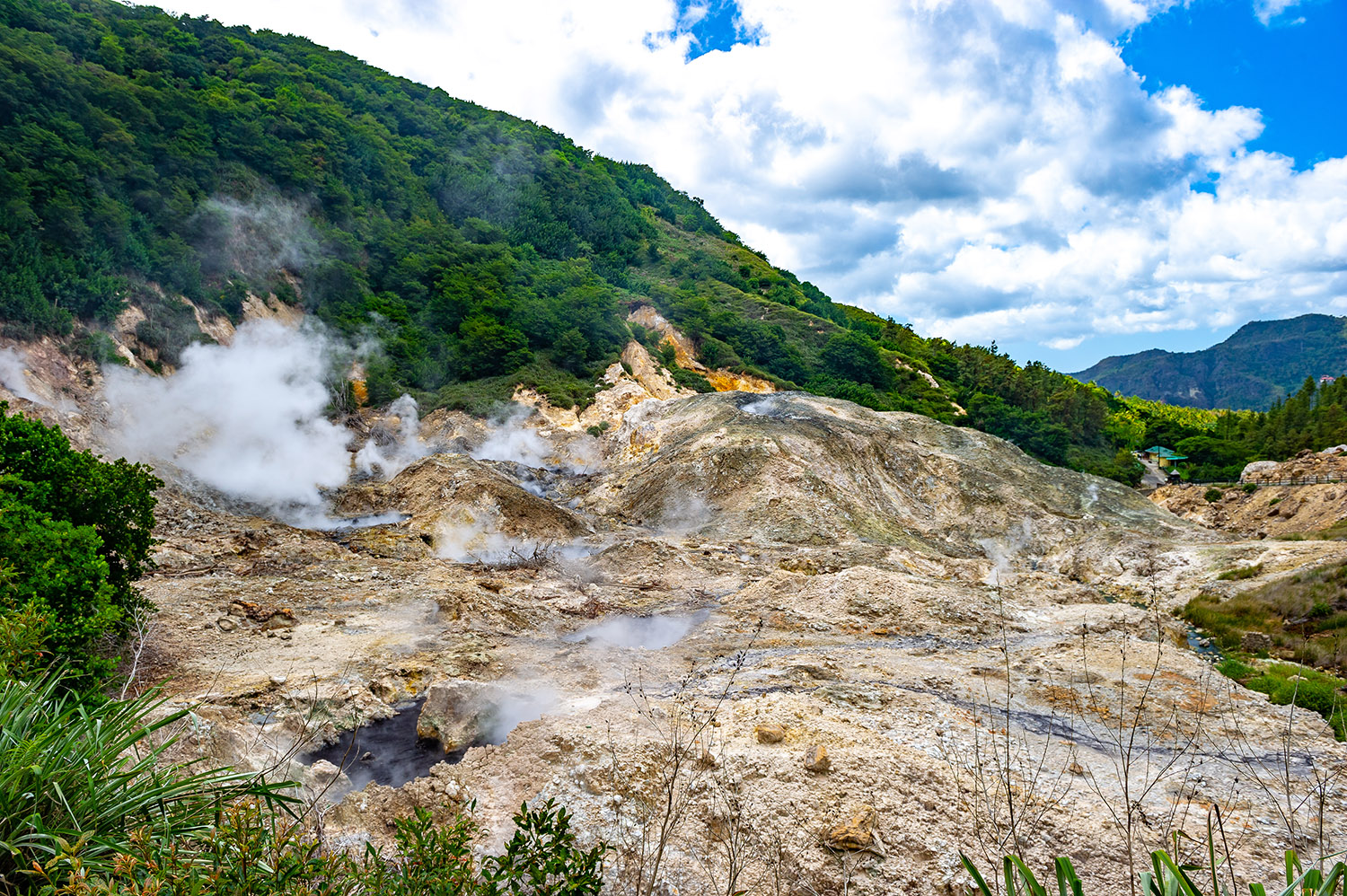 Panoramic view of a Sulfur Springs Park 