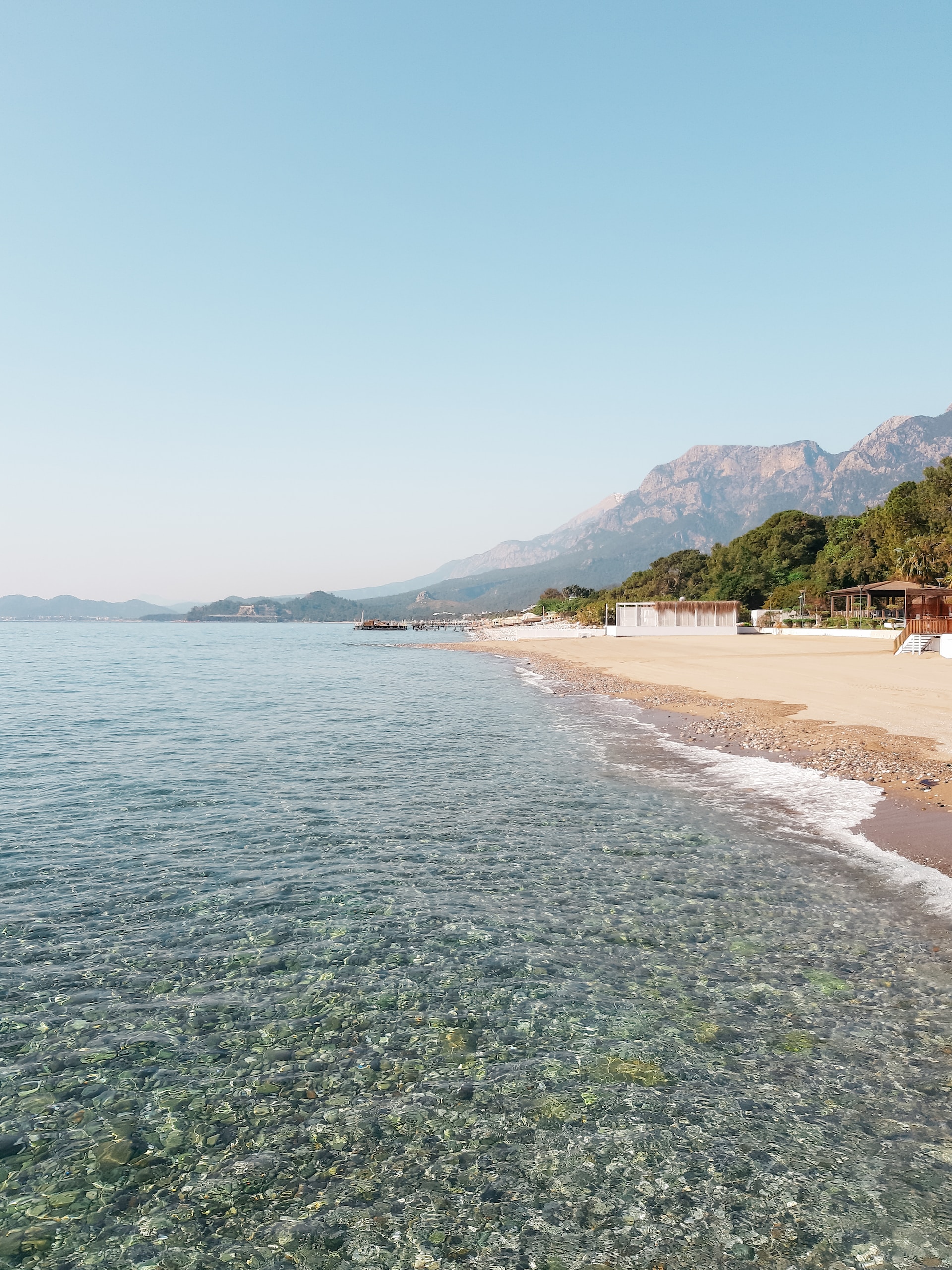 An angle photo of Icmeler Beach