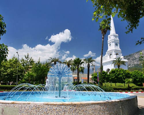 waterfall in Kemer town centre