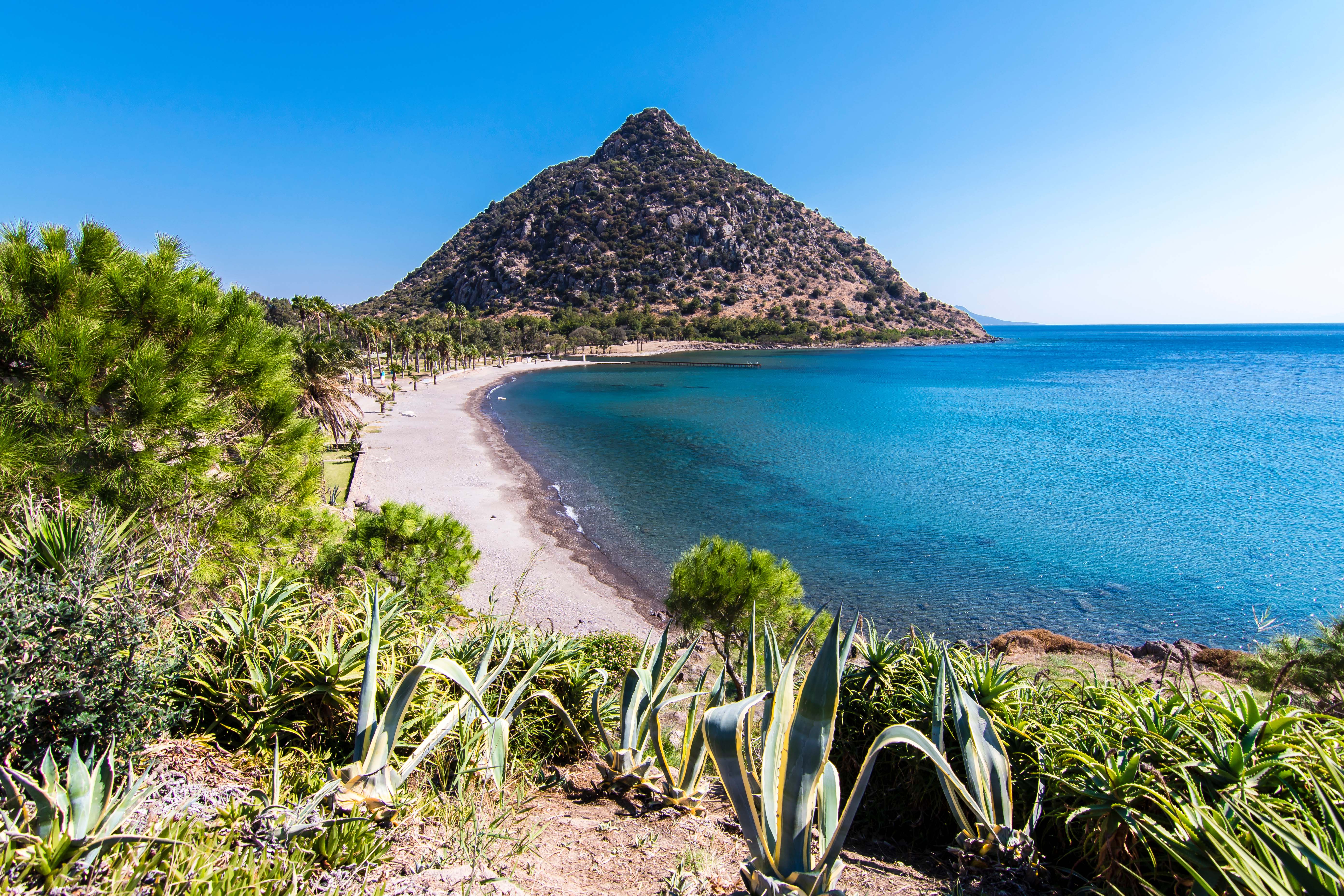 Aspat Bay beach near Gumbet in Bodrum