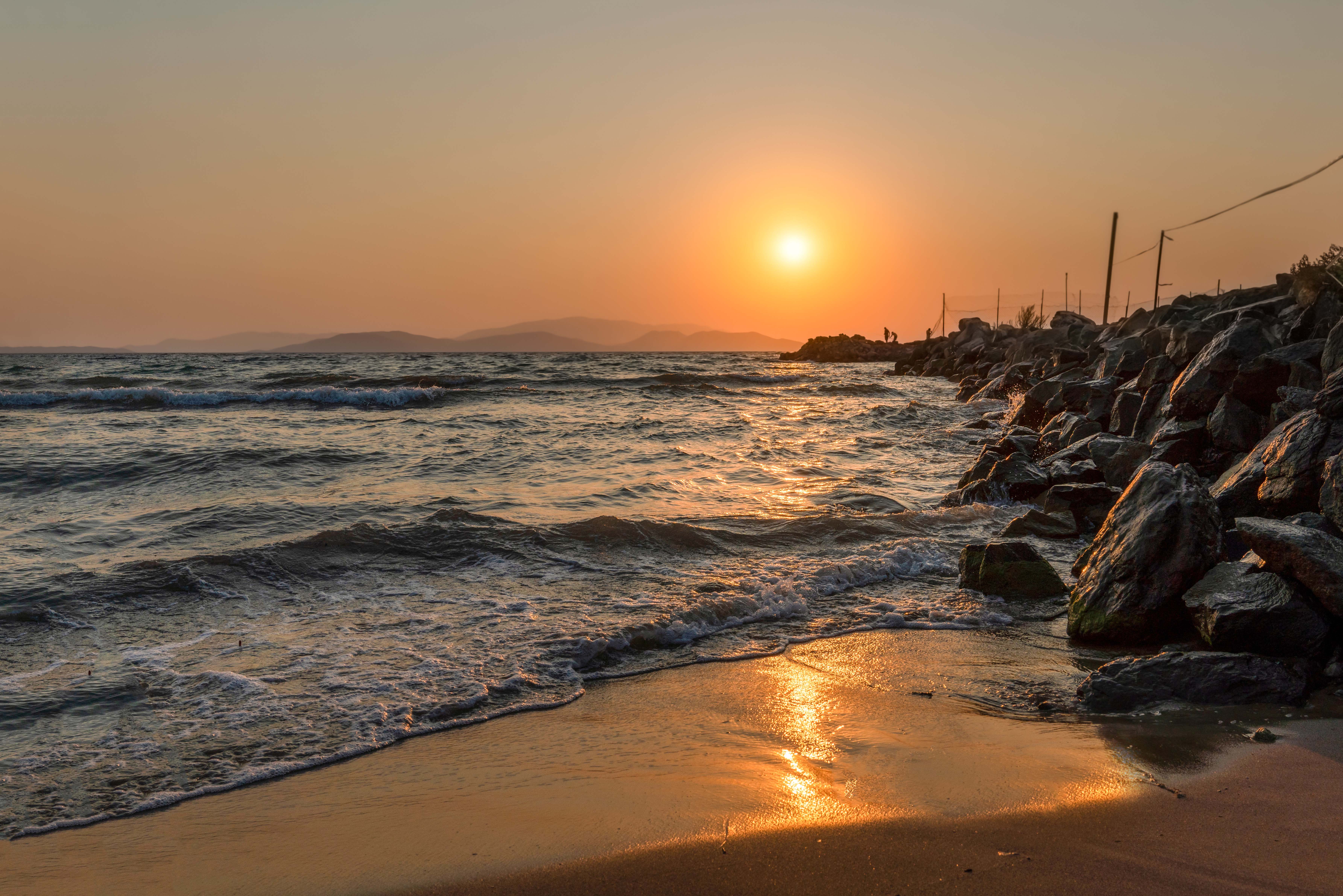 Beach in Kusadasi Turkey