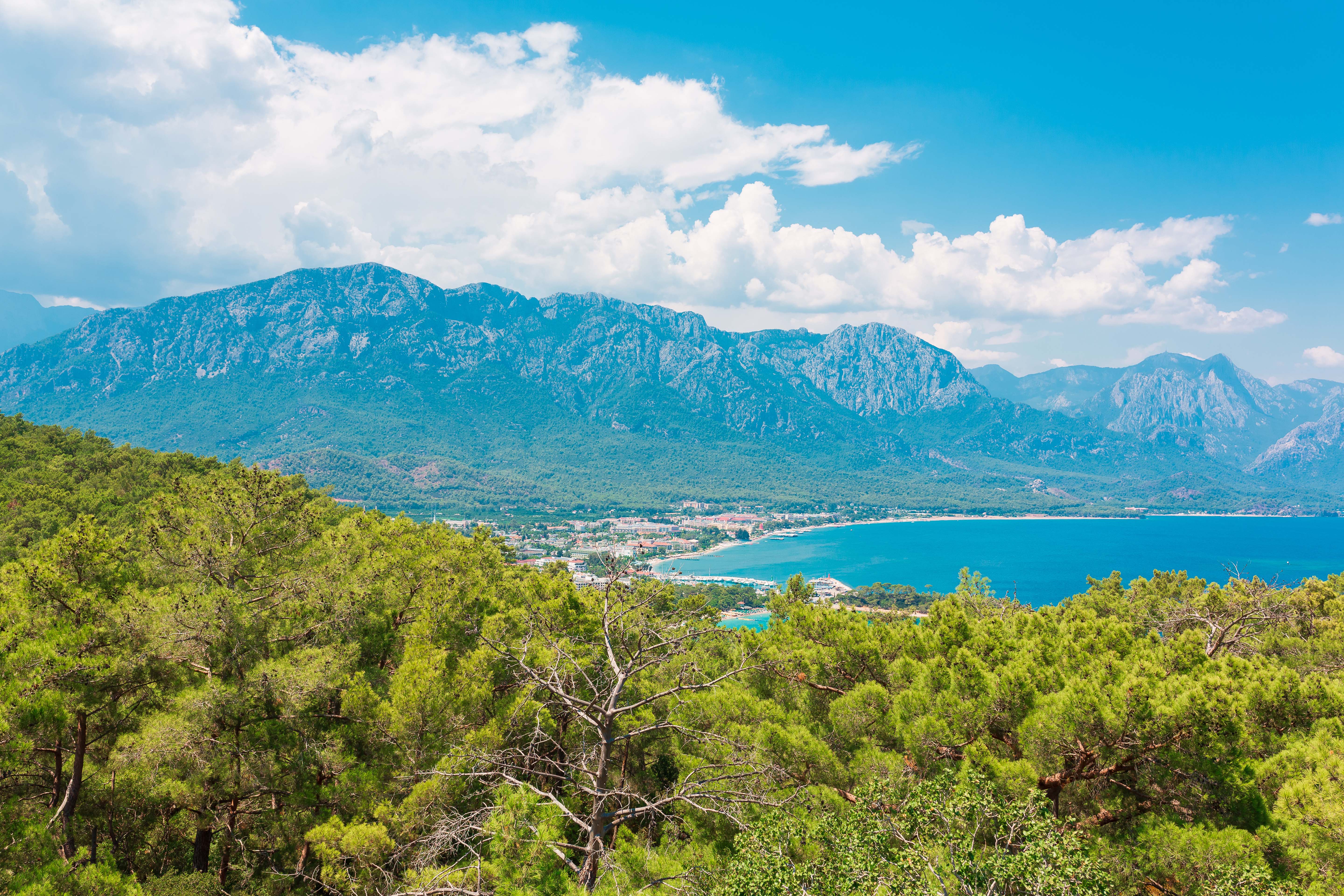 stunning view of coast near Kemer in Antalya, Turkey