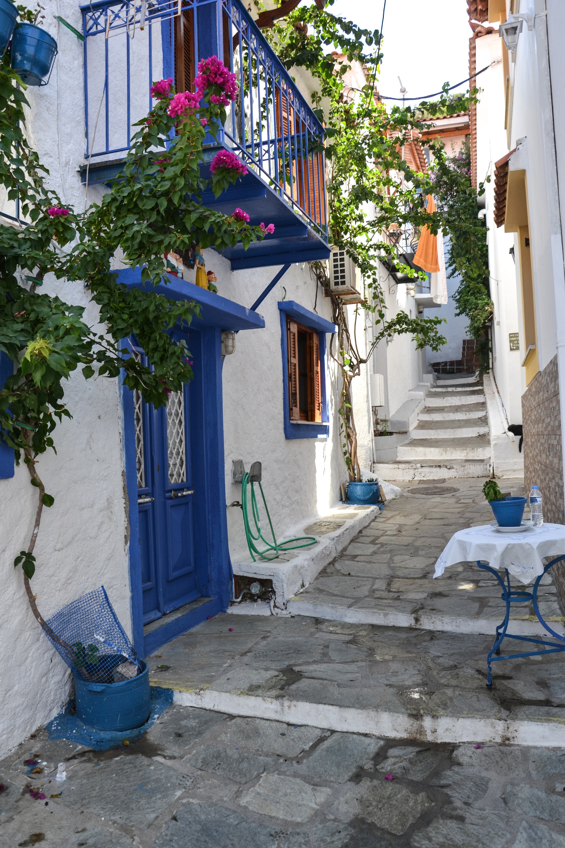 Narrow streets of Skiathos