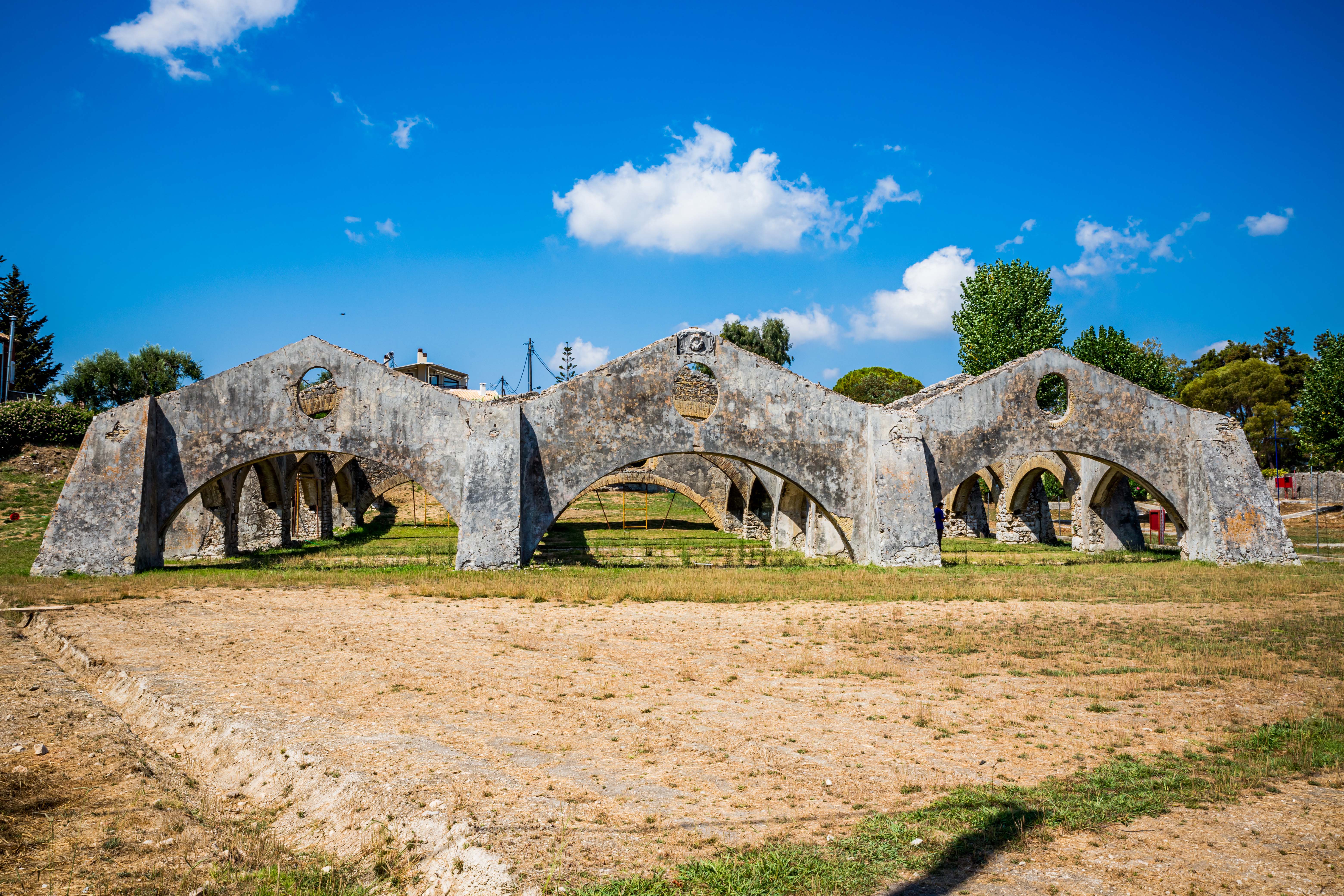 Venetian shipyard behind Gouvia marina
