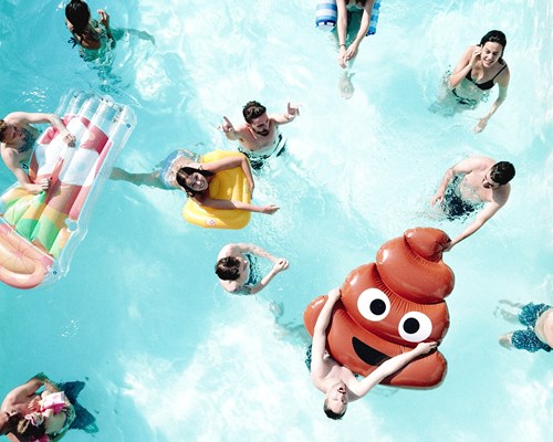 People in a swimming pool
