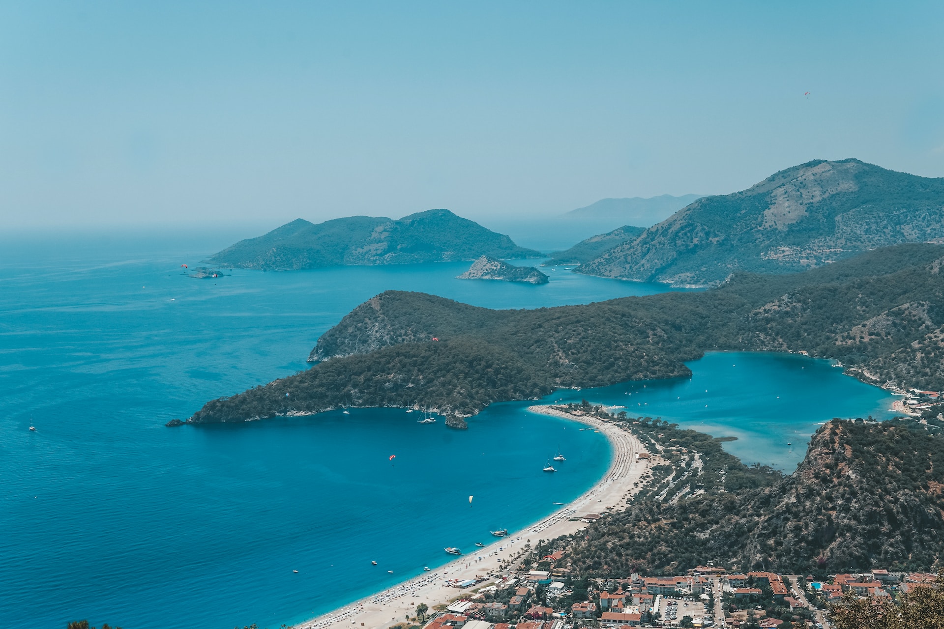 The Blue Lagoon at distance