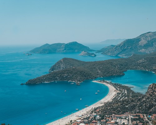 The Blue Lagoon at distance