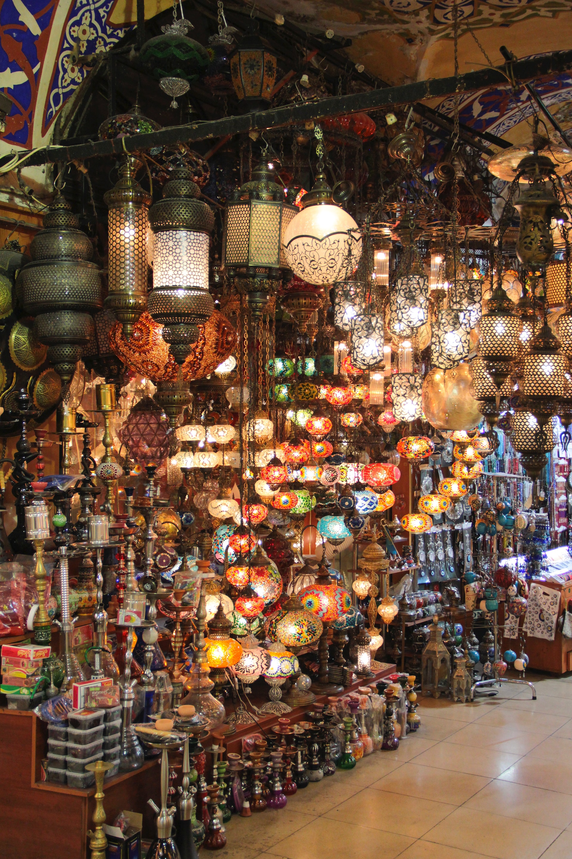 A light display at the Grand Bazaar
