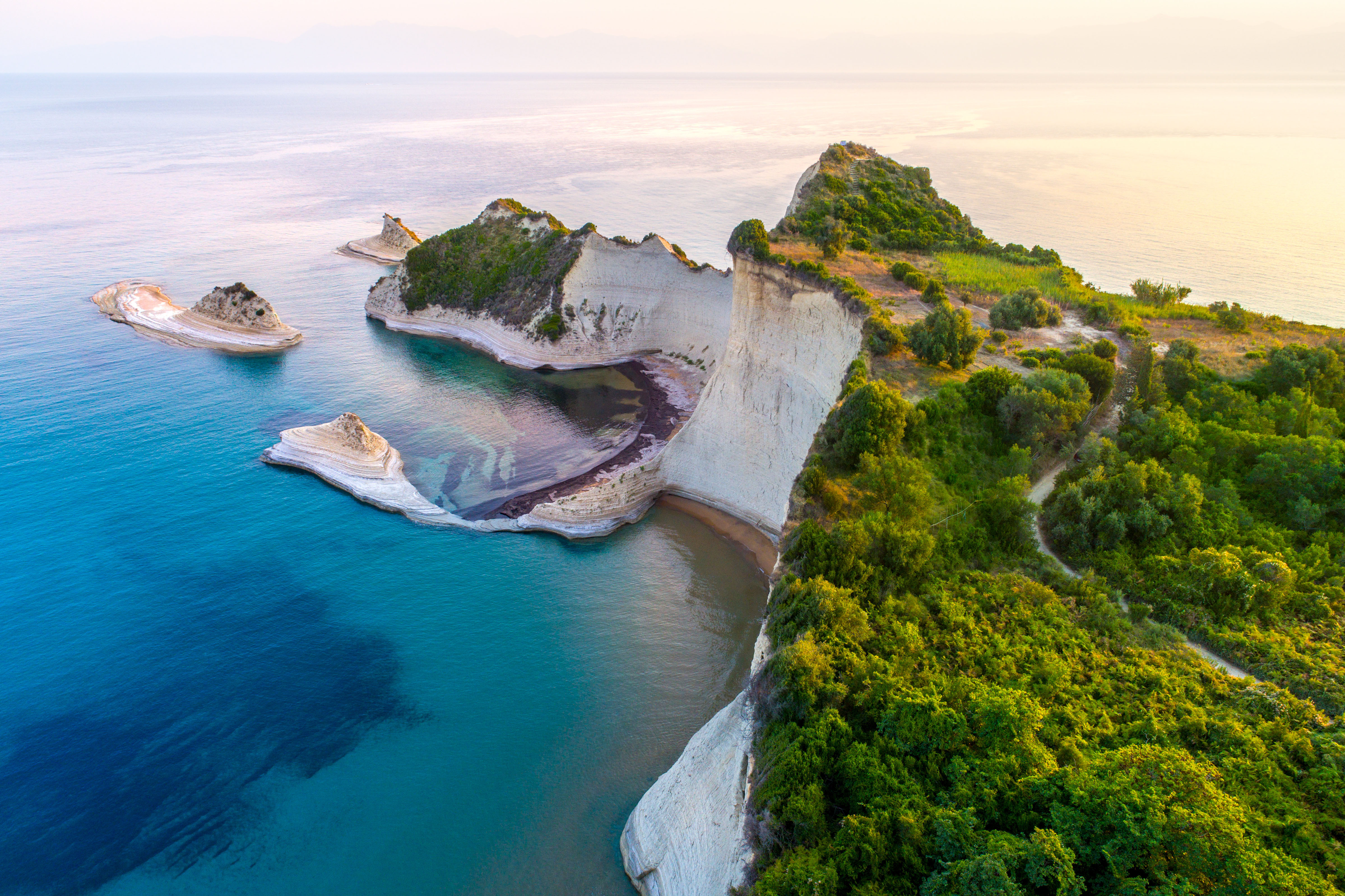 Cape Drastis on Corfu in Greece