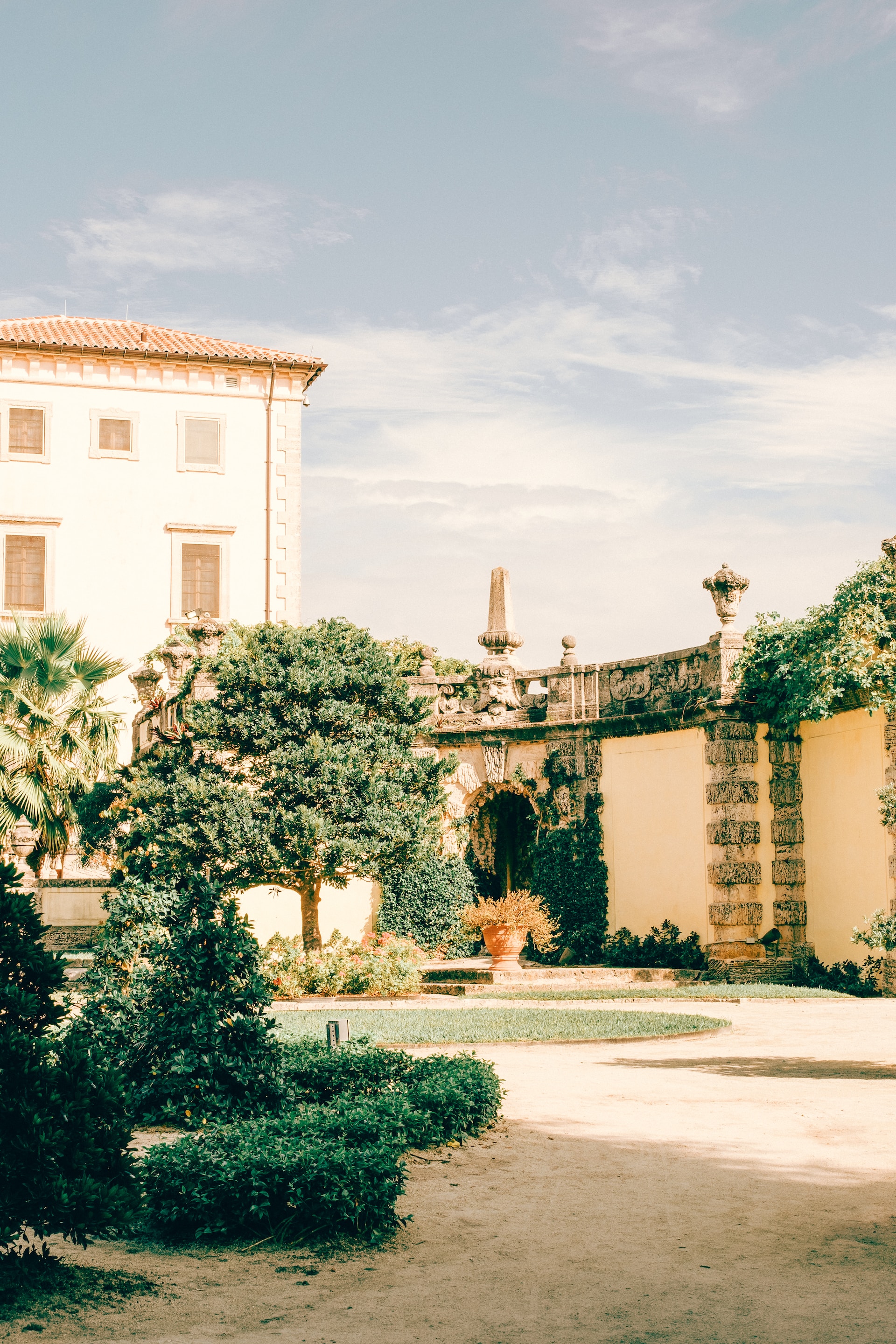 Garden view of Vizcaya Museum