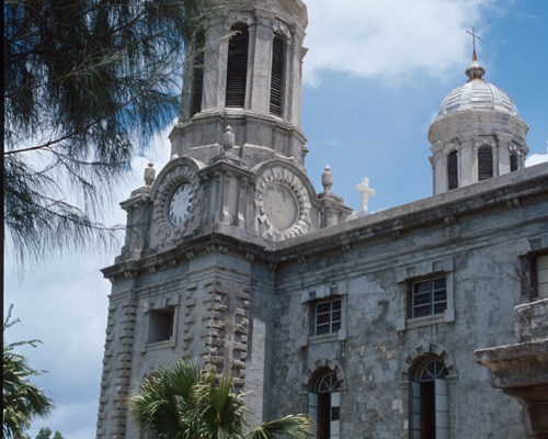 Exterior of St Johns Cathedral in Antigua