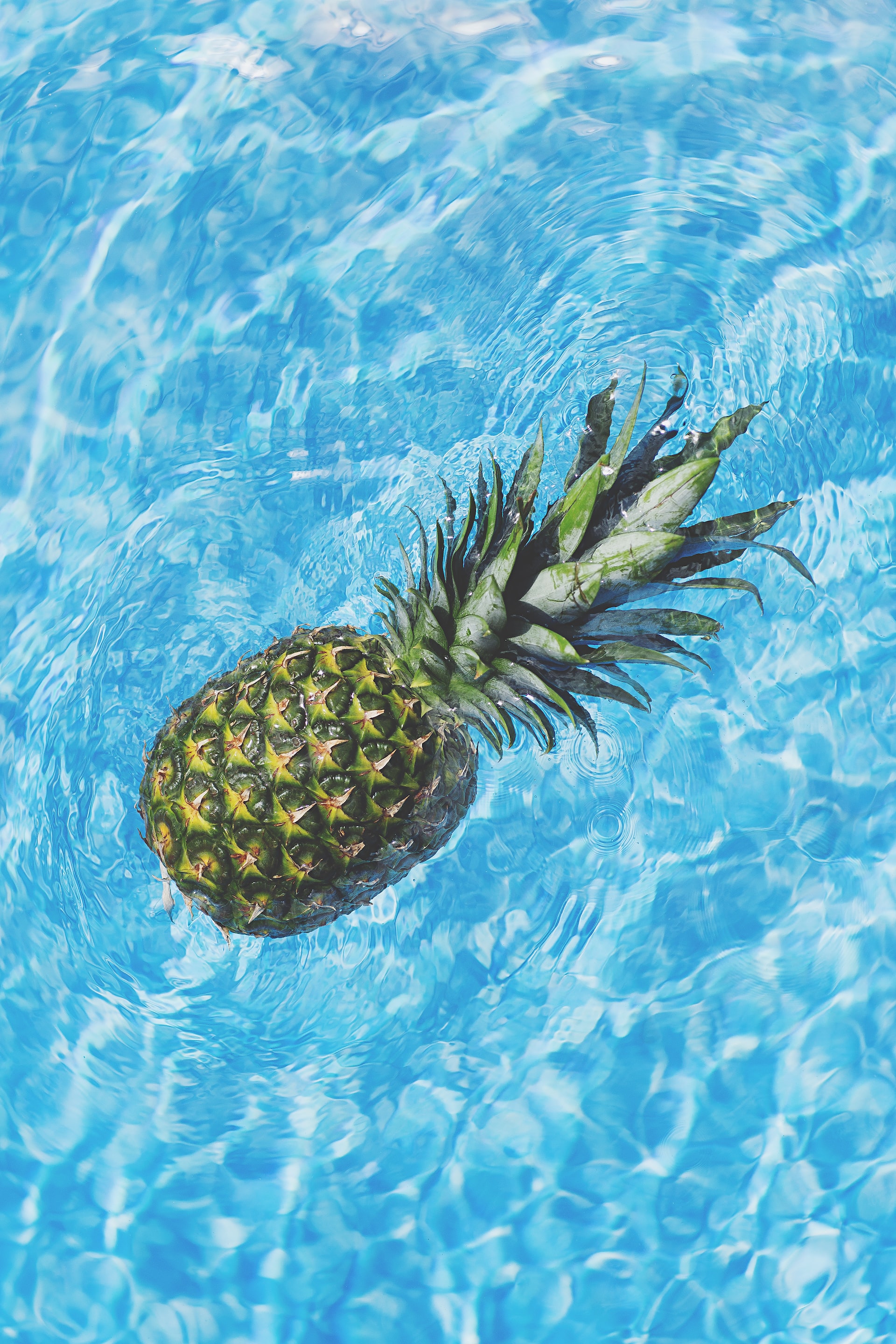 Pineapple in the swimming pool